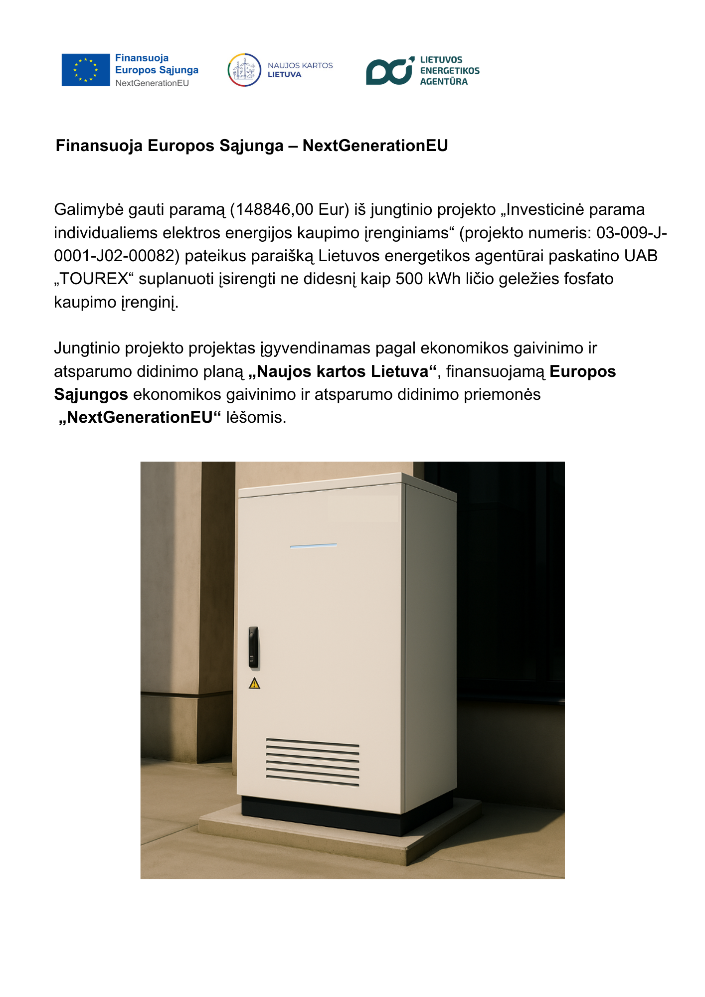UAB „TOUREX“ KAUPIKLIAI VIESINIMAS